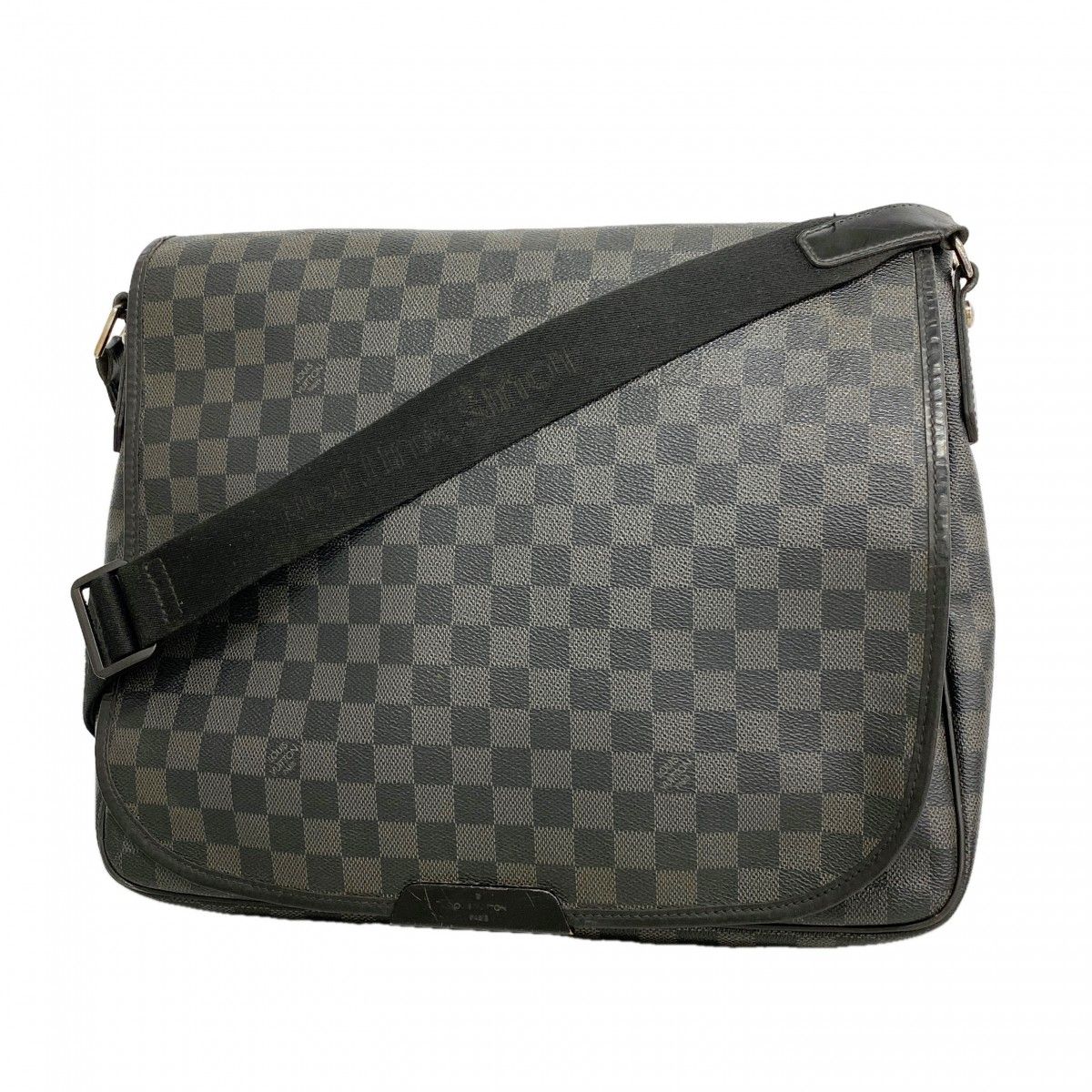 Louis Vuitton Shoulder Bag Damier Graphite Daniel MM Black Gray