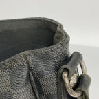 Louis Vuitton Shoulder Bag Damier Graphite Daniel MM Black Gray — view 8