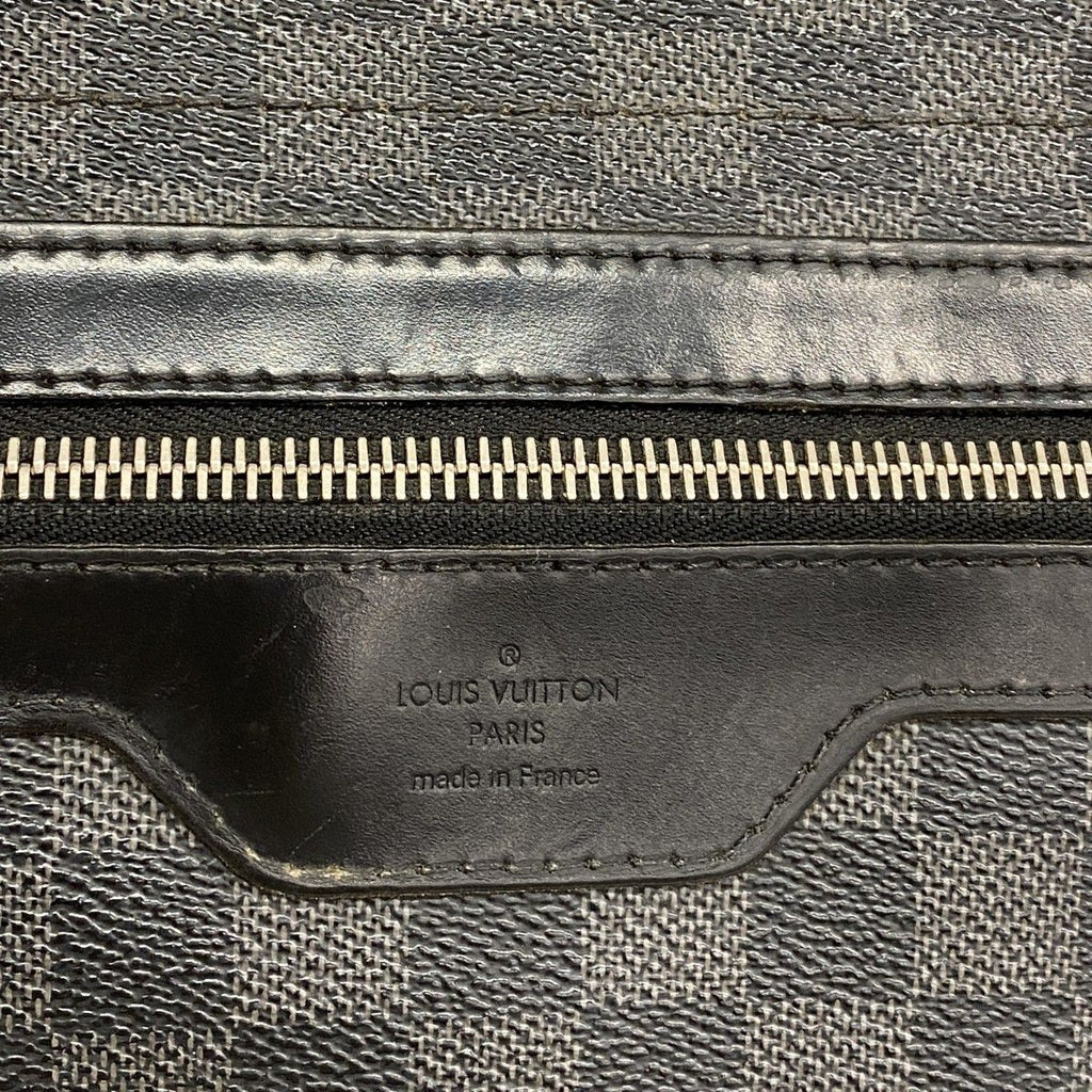 Louis Vuitton Shoulder Bag Damier Graphite Daniel MM Black Gray — view 5