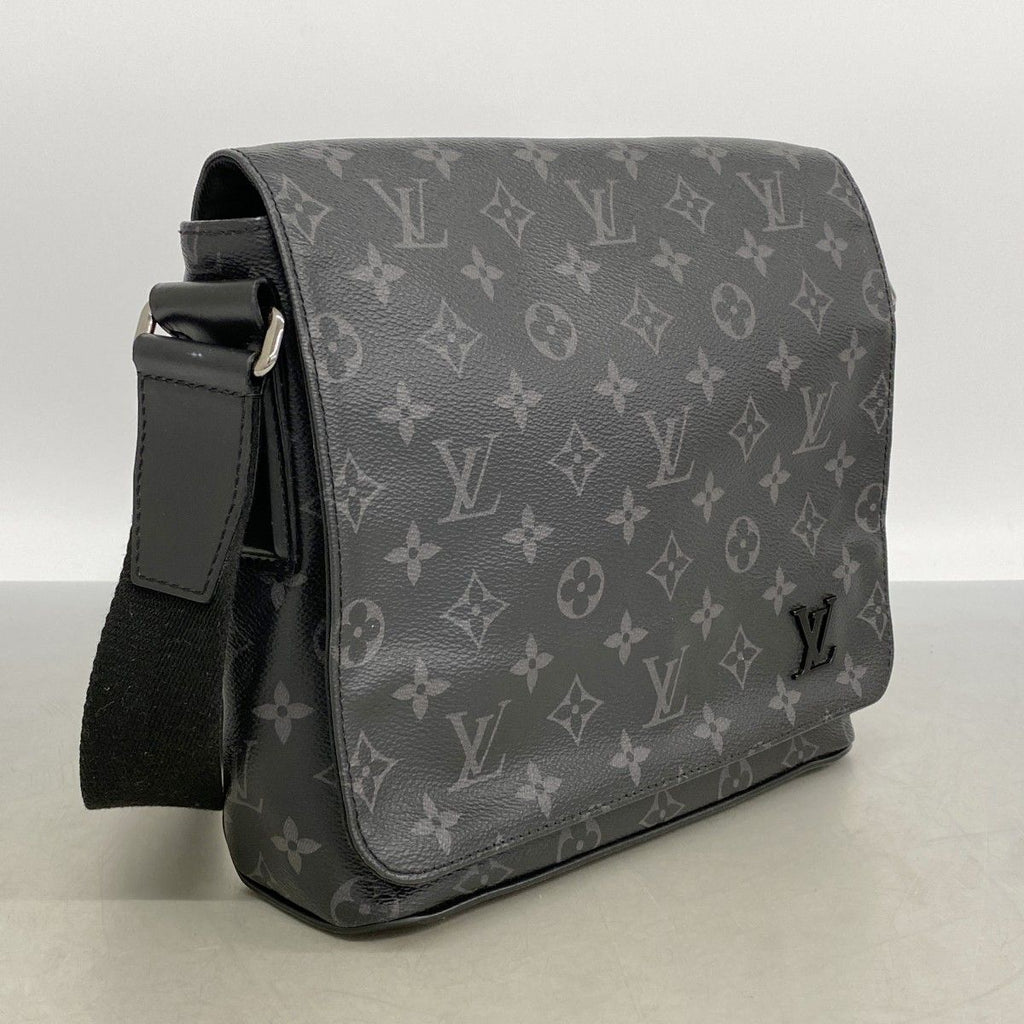 Louis Vuitton Shoulder Bag Monogram Eclipse District PM Black — view 2