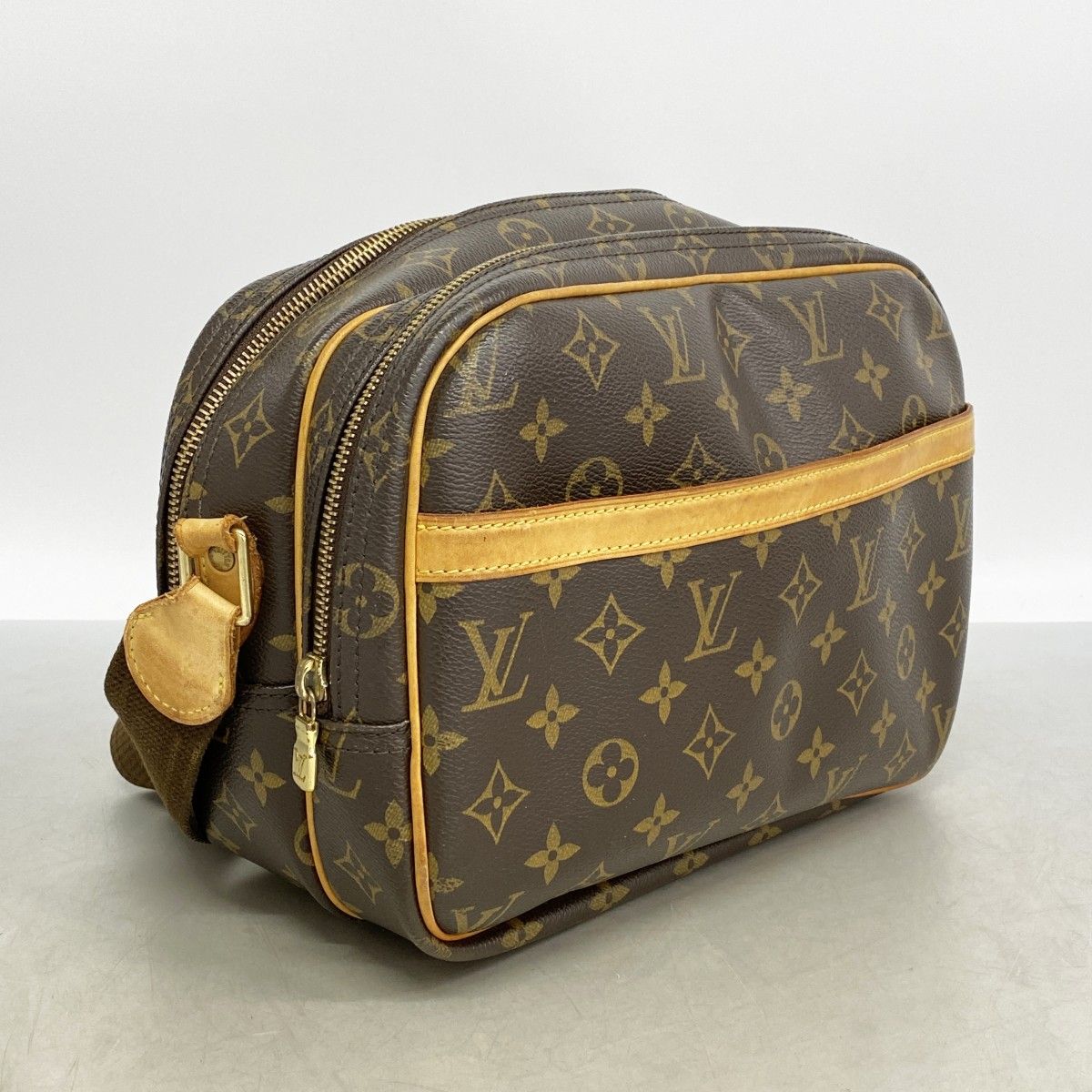 Louis Vuitton Shoulder Bag Monogram Reporter PM Brown — view 2