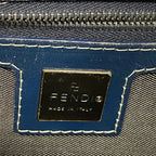Fendi Handbag Canvas Navy Silver — view 5