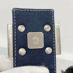 Fendi Handbag Canvas Navy Silver — view 9