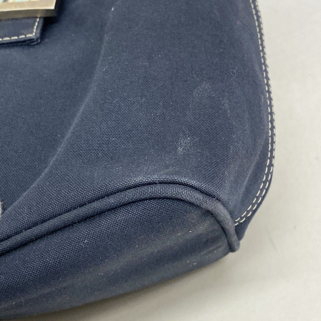 Fendi Handbag Canvas Navy Silver — view 6