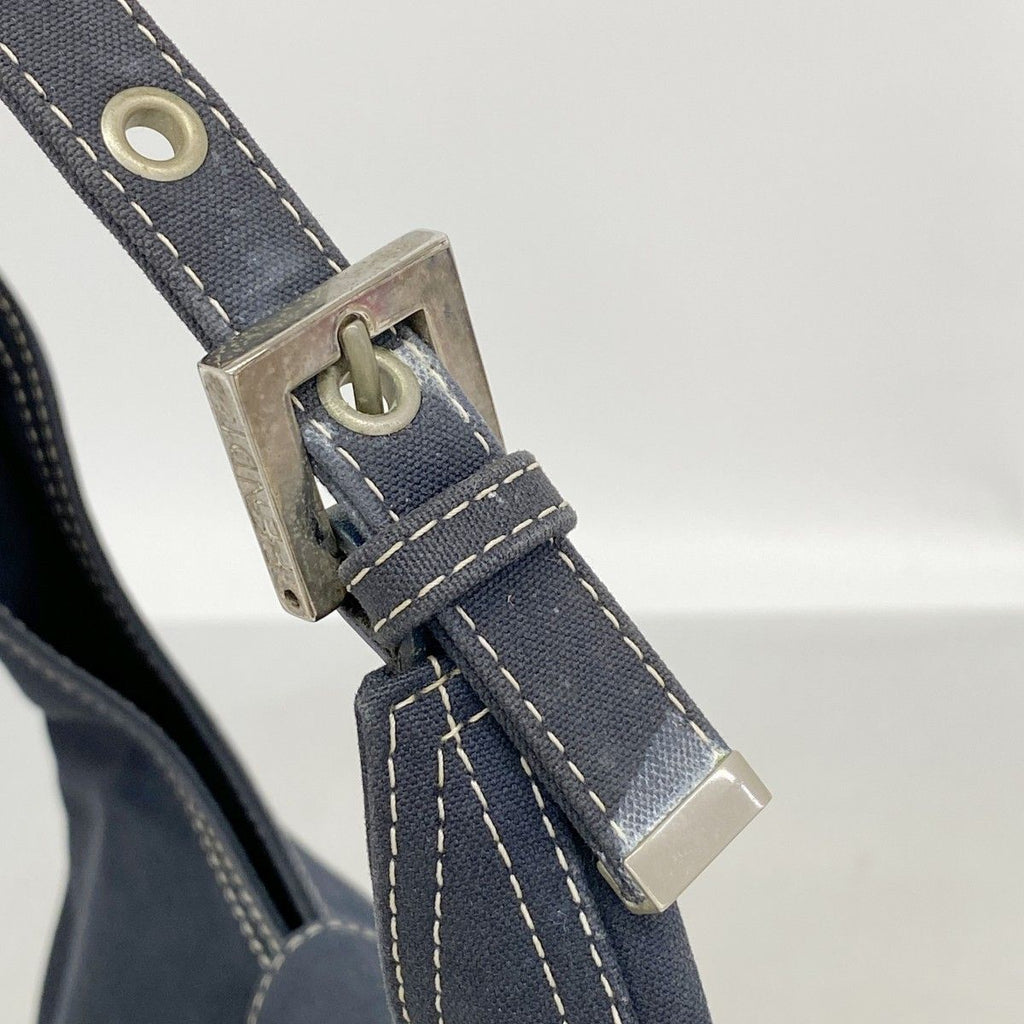 Fendi Handbag Canvas Navy Silver — view 7