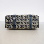 Fendi Handbag Nylon Canvas Navy Silver — view 3