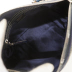 Fendi Handbag Nylon Canvas Navy Silver — view 4