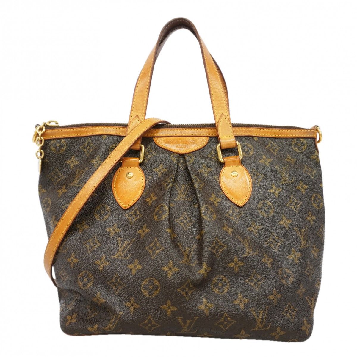Louis Vuitton Handbag Monogram Palermo PM Brown 2-Way