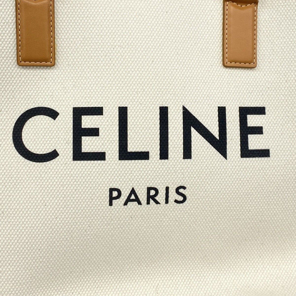 Celine Tote Horizontal Cabas Canvas Beige Gold — view 5