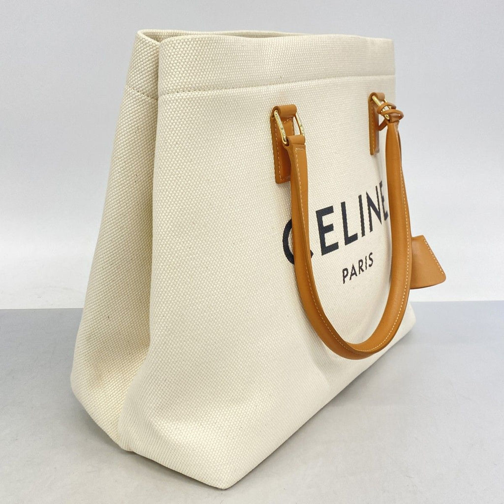 Celine Tote Horizontal Cabas Canvas Beige Gold — view 2