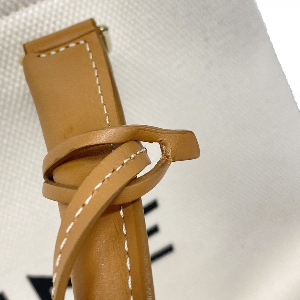Celine Tote Horizontal Cabas Canvas Beige Gold — view 7