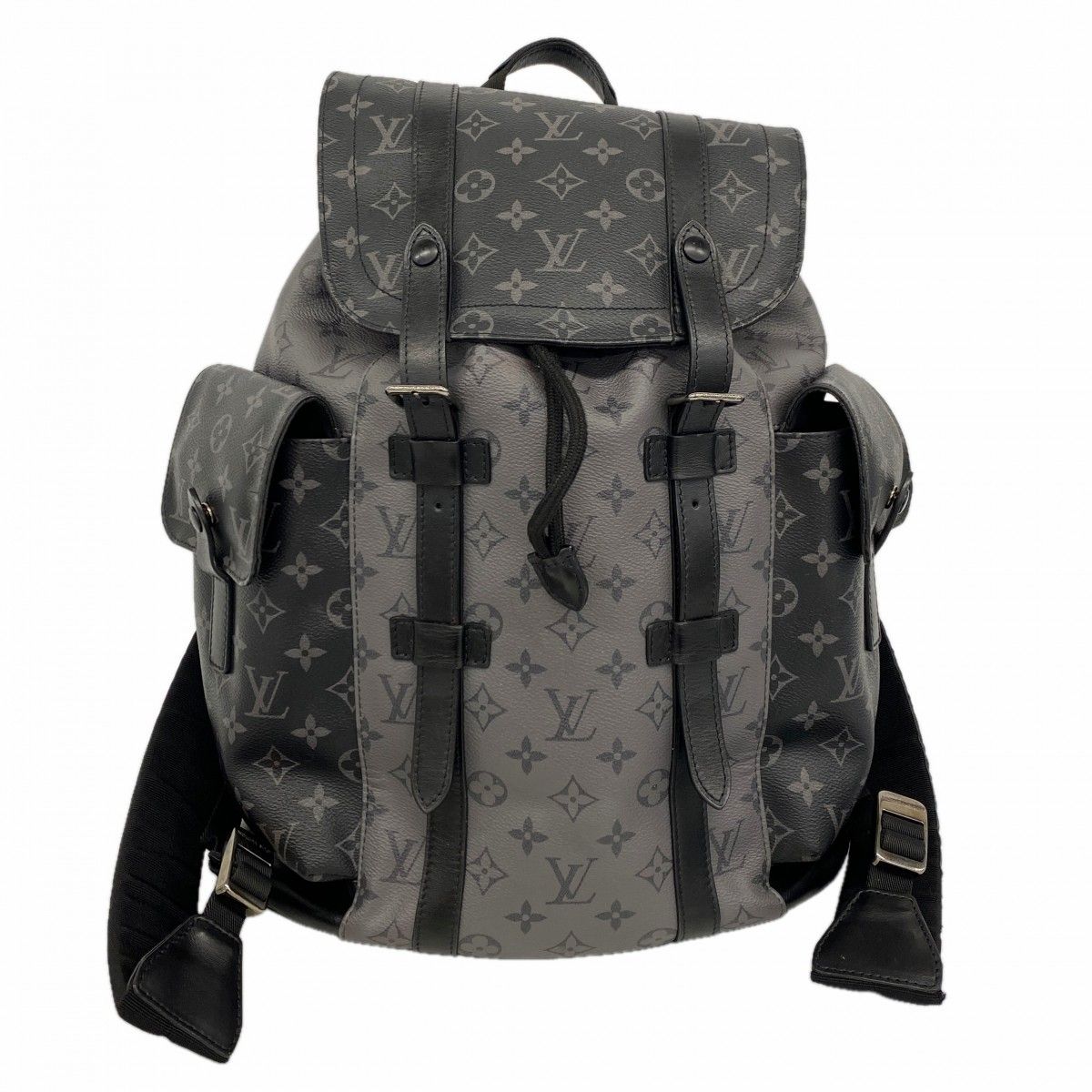 Louis Vuitton Backpack Monogram Eclipse Reverse Christopher MM Black Gray