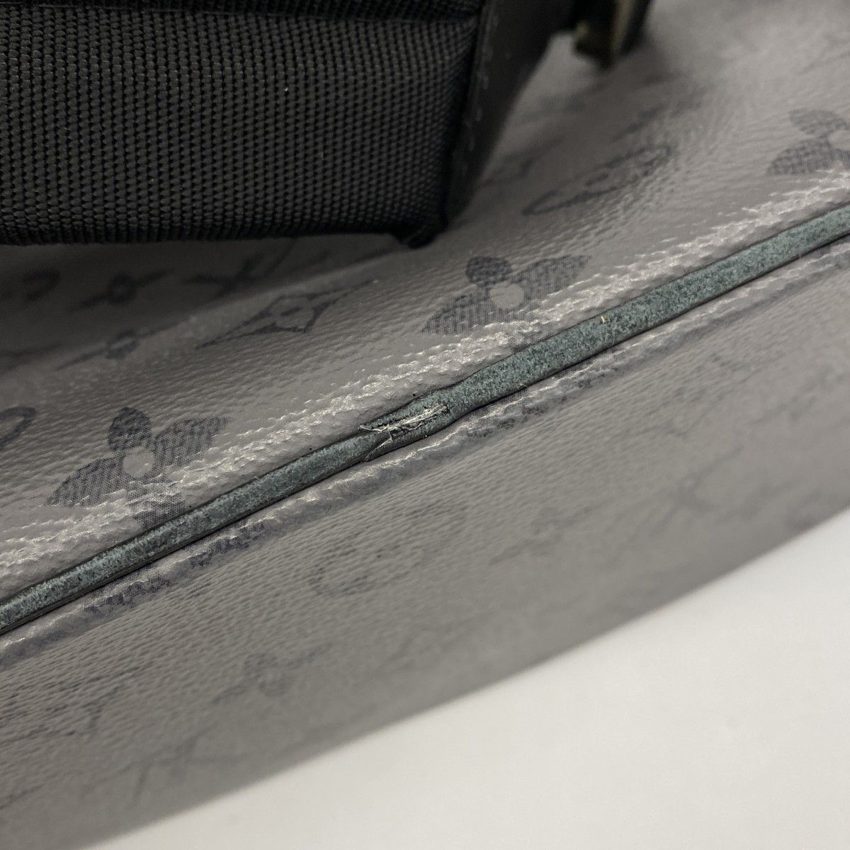 Louis Vuitton Backpack Monogram Eclipse Reverse Christopher MM Black Gray — view 9