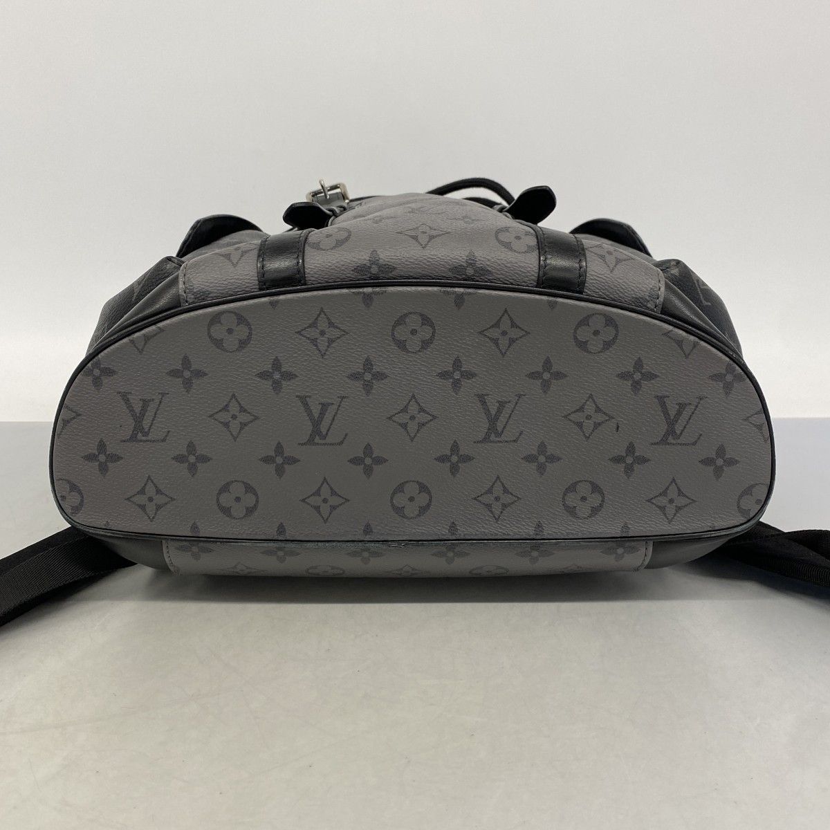 Louis Vuitton Backpack Monogram Eclipse Reverse Christopher MM Black Gray — view 3
