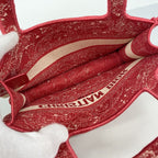 Dior Handbag Book Tote Mini Canvas Pink — view 4