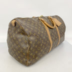 Louis Vuitton Boston Bag Monogram Keepall 55 Brown — view 2