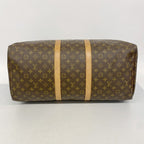 Louis Vuitton Boston Bag Monogram Keepall 55 Brown — view 3