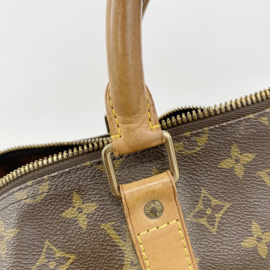 Louis Vuitton Boston Bag Monogram Keepall 55 Brown — view 9