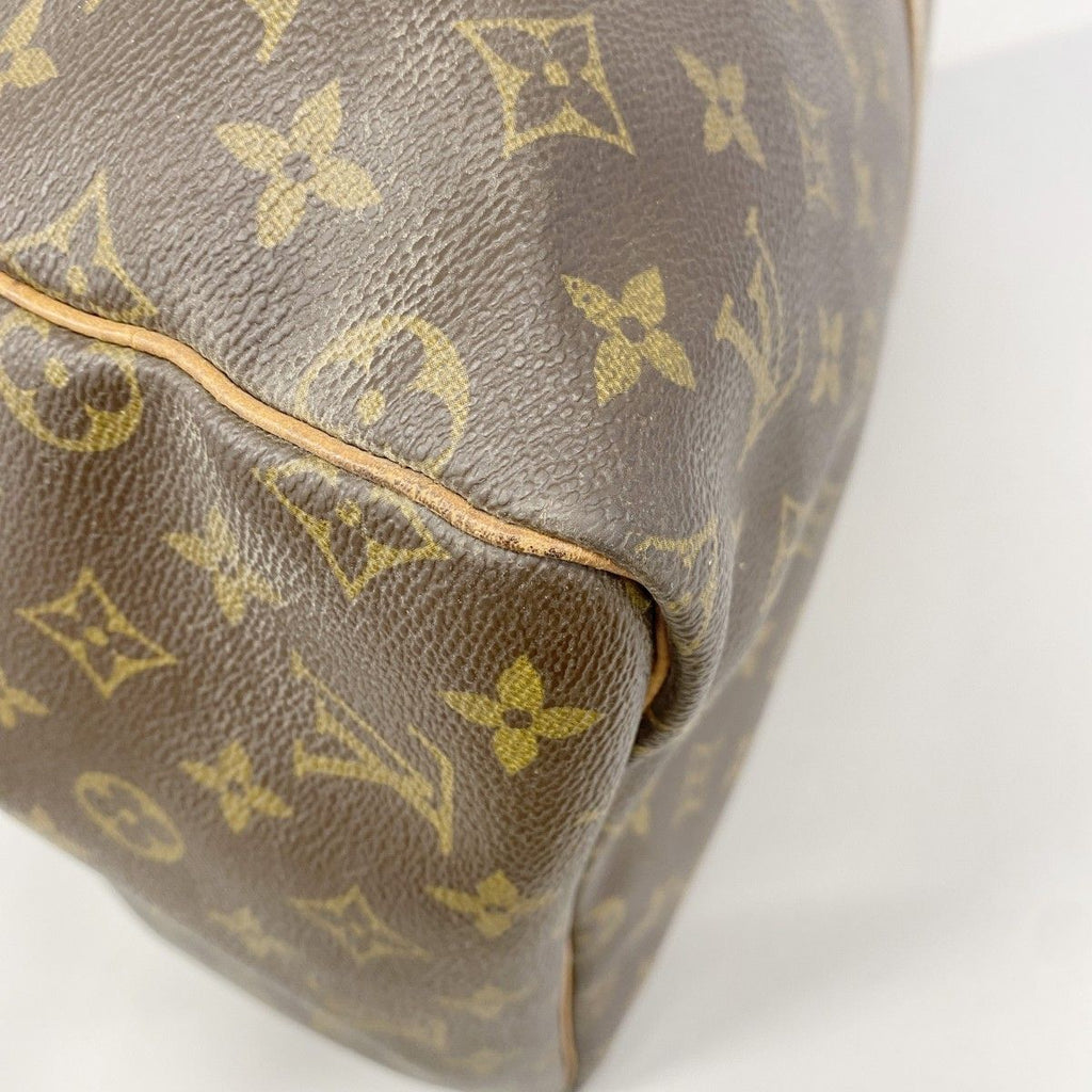 Louis Vuitton Boston Bag Monogram Keepall 55 Brown — view 6