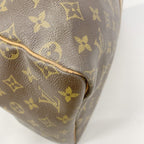 Louis Vuitton Boston Bag Monogram Keepall 55 Brown — view 6