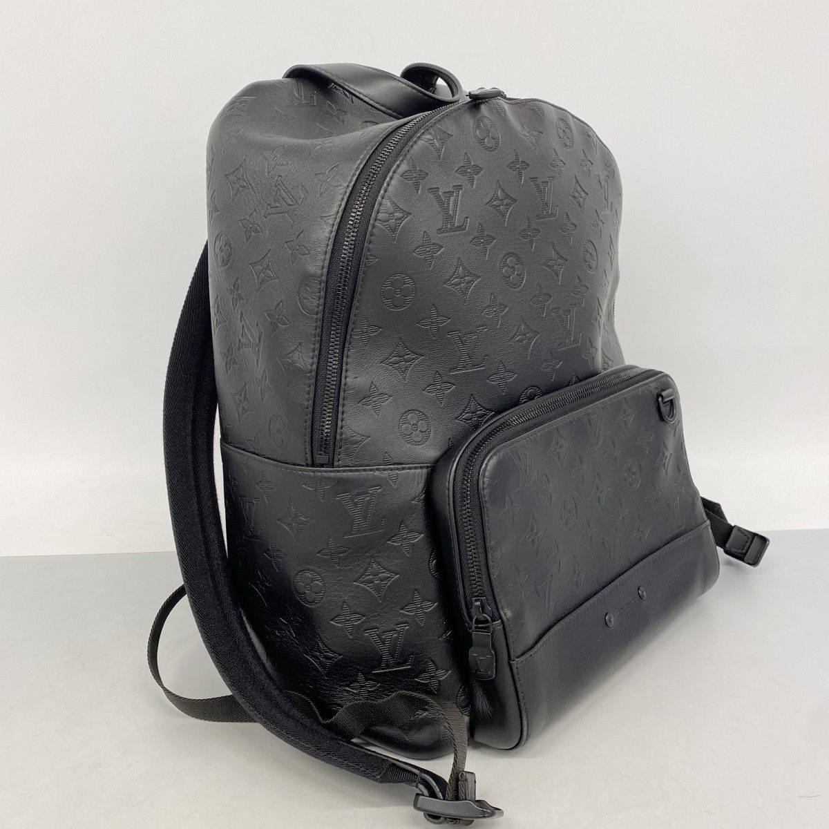 Louis Vuitton Backpack Monogram Shadow Leather Black — view 2