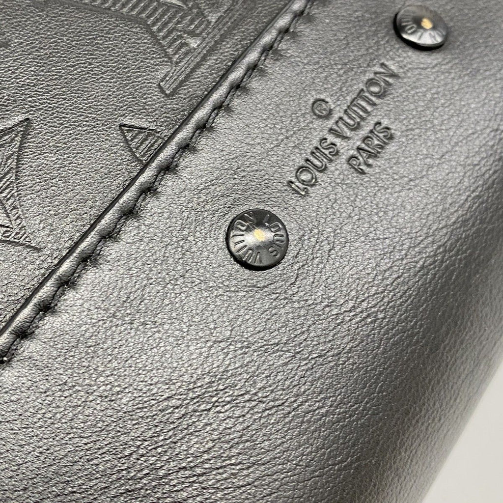 Louis Vuitton Backpack Monogram Shadow Leather Black — view 9