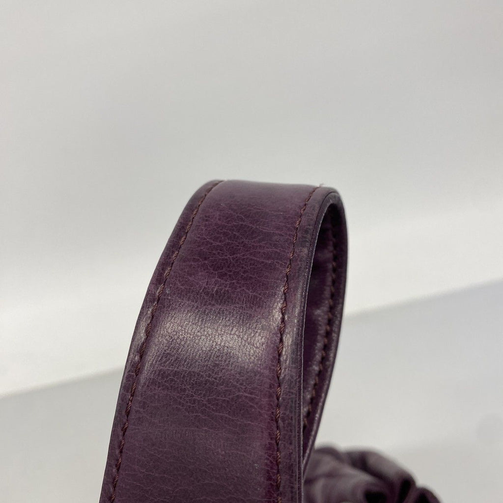Chanel Shoulder Bag Lambskin Purple Silver — view 7
