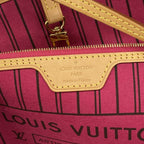 Louis Vuitton Tote Monogram Neverfull MM Brown Fuchsia — view 5