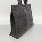 Hermes Handbag Her Line PM Canvas Gray Silver — view 2
