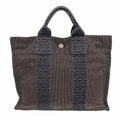 Hermes Handbag Her Line PM Canvas Gray Silver