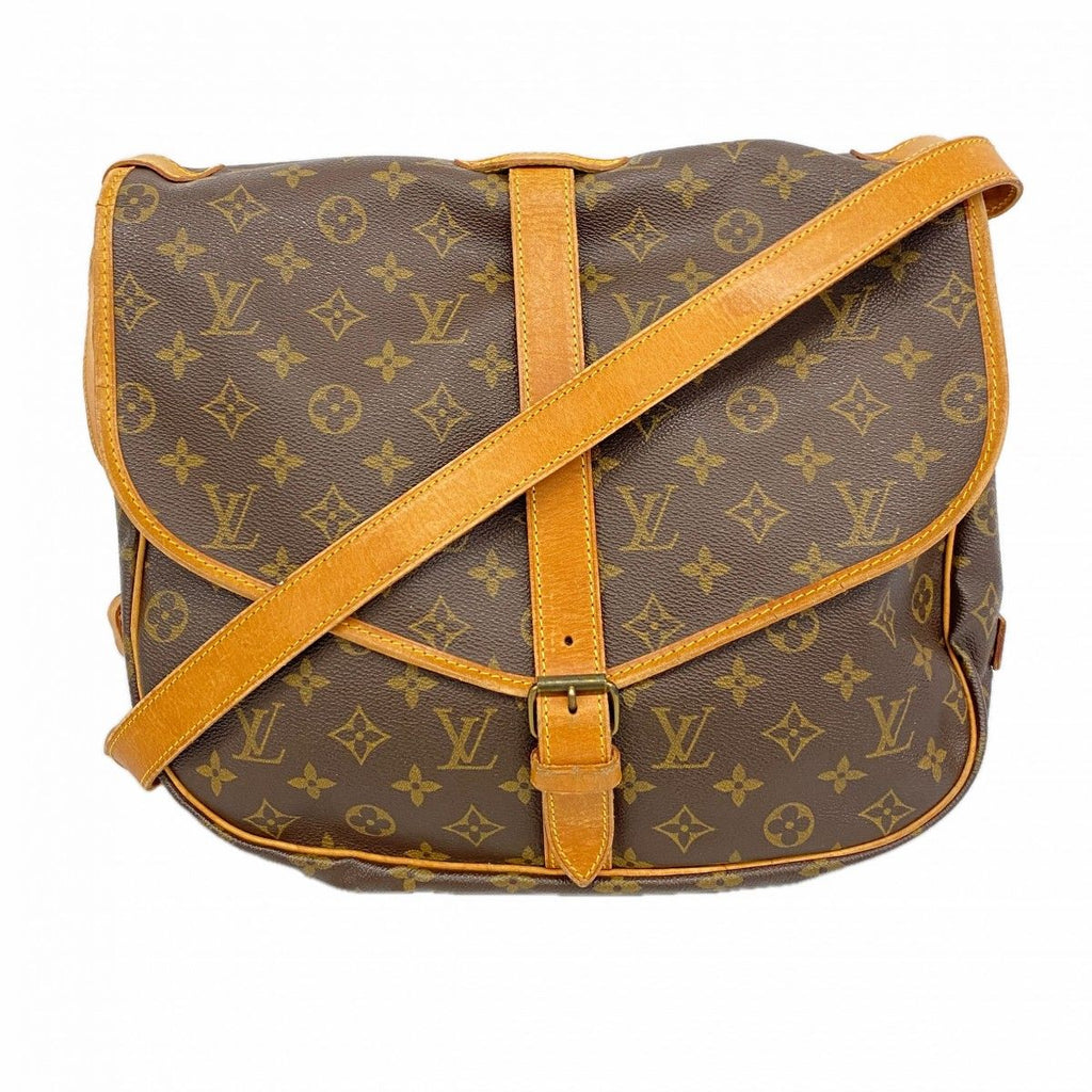 Louis Vuitton Shoulder Bag Monogram Saumur 35 Brown