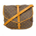 Louis Vuitton Shoulder Bag Monogram Saumur 35 Brown