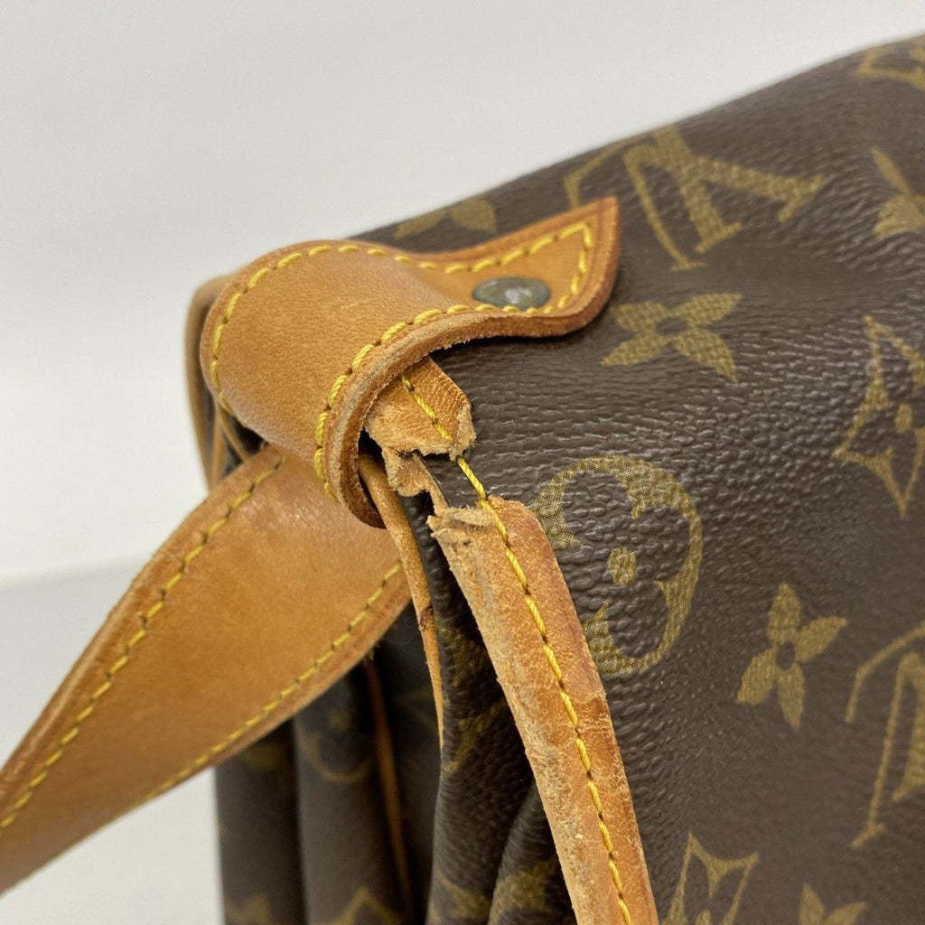 Louis Vuitton Shoulder Bag Monogram Saumur 35 Brown — view 7
