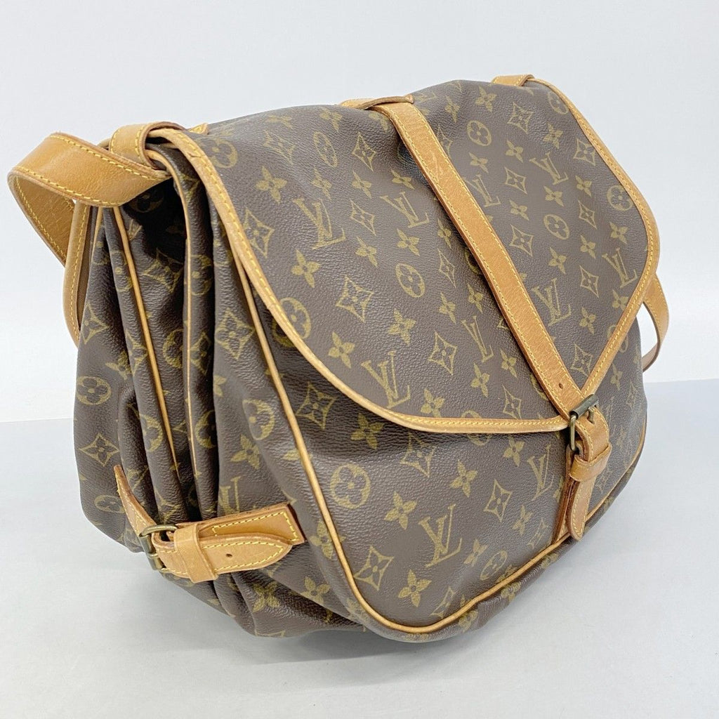 Louis Vuitton Shoulder Bag Monogram Saumur 35 Brown — view 2