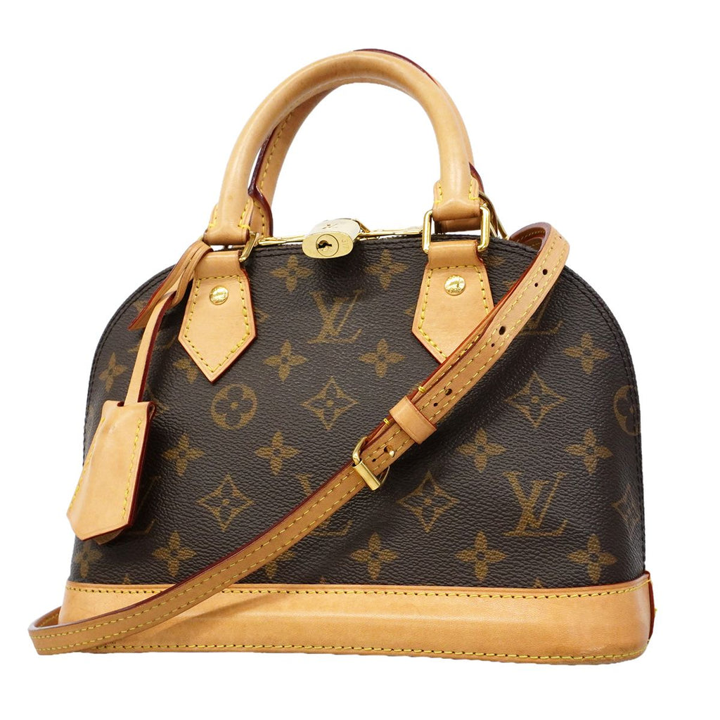 Louis Vuitton Handbag Monogram Alma BB Brown 2-Way