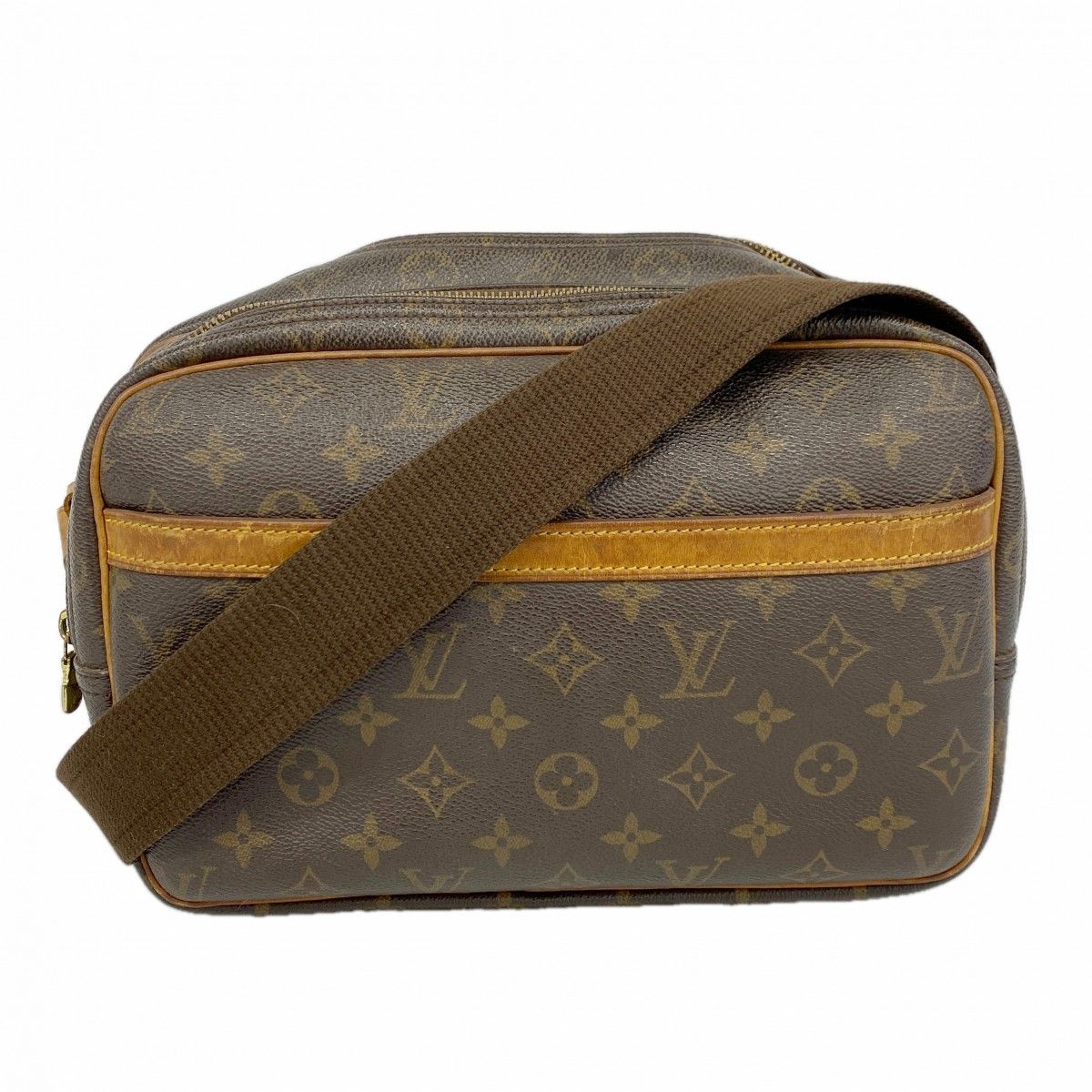 Louis Vuitton Shoulder Bag Monogram Reporter PM Brown