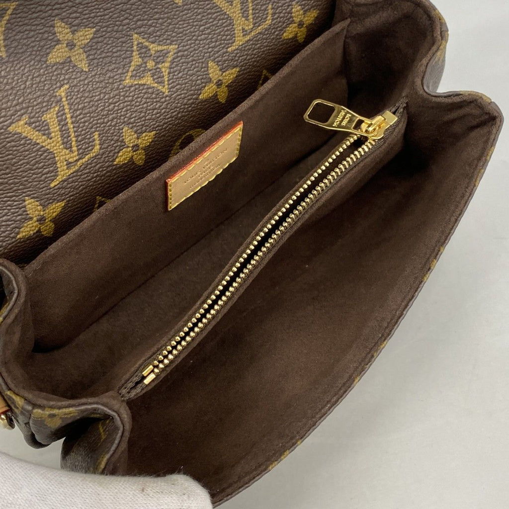 Louis Vuitton Handbag Monogram Pochette Metis East West Brown 2-Way — view 4