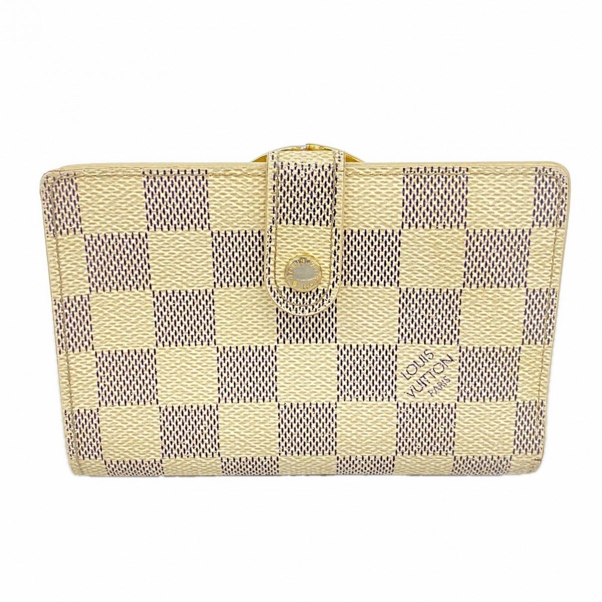 Louis Vuitton Wallet Damier Azur Portefeuille Viennois White