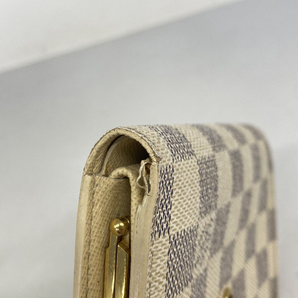 Louis Vuitton Wallet Damier Azur Portefeuille Viennois White — view 6