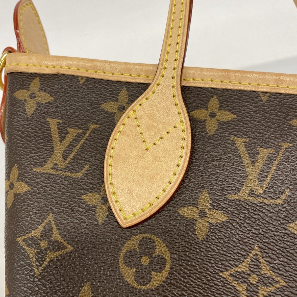 Louis Vuitton Handbag Monogram Neverfull BB Brown Rose Peony 2-Way — view 9