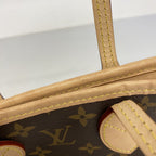 Louis Vuitton Handbag Monogram Neverfull BB Brown Rose Peony 2-Way — view 8