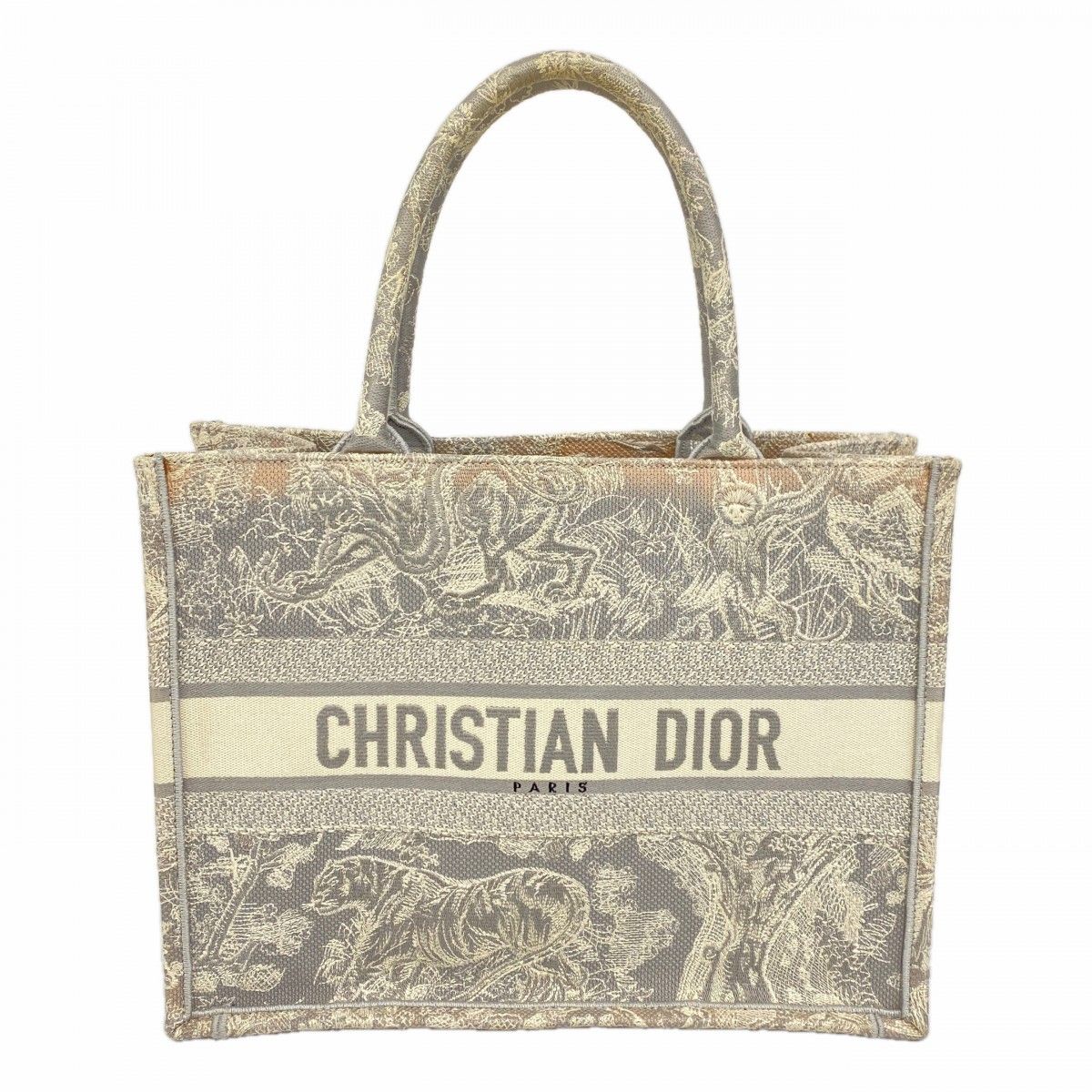 Dior Tote Book Canvas Gray