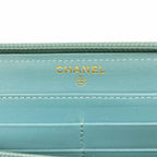 Chanel Wallet Boy Caviar Leather Blue Gold — view 4