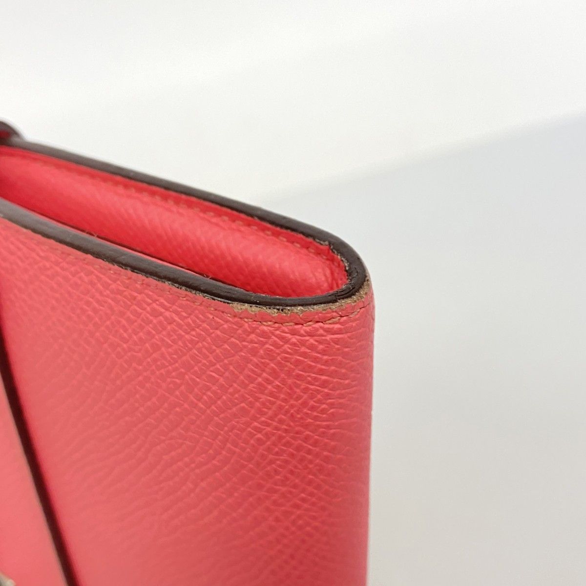 Hermes Wallet Kelly Veau Epsom Rose Azalea Silver — view 6