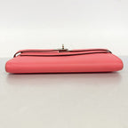 Hermes Wallet Kelly Veau Epsom Rose Azalea Silver — view 2