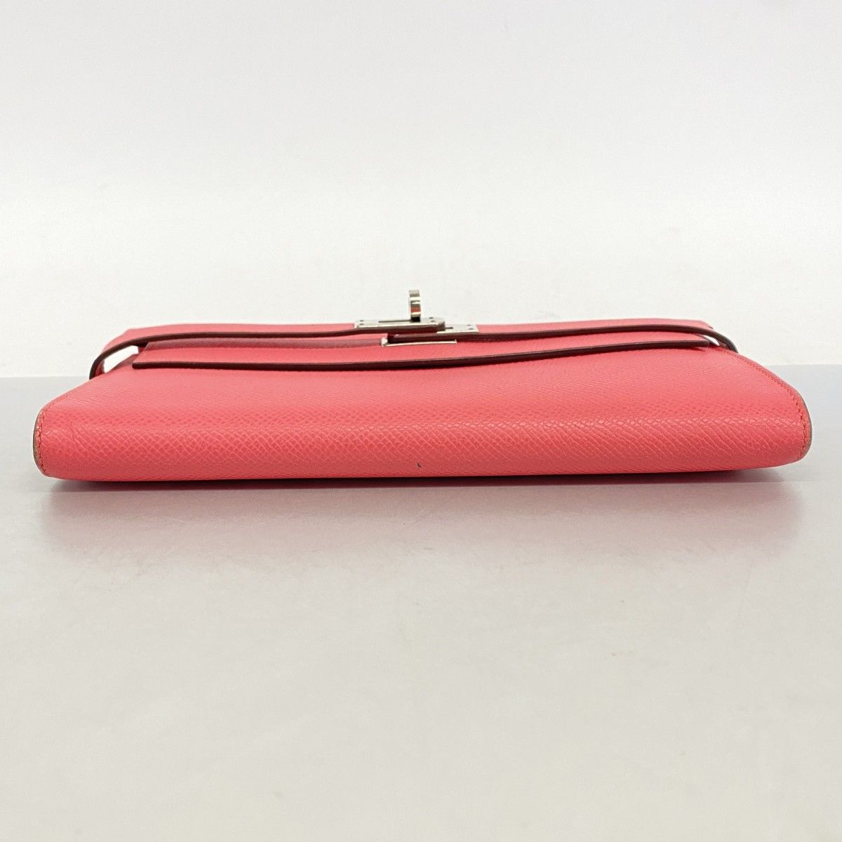 Hermes Wallet Kelly Veau Epsom Rose Azalea Silver — view 2
