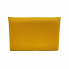 Hermes Coin Case Calvi Chevre Misor Joan Ambre Silver