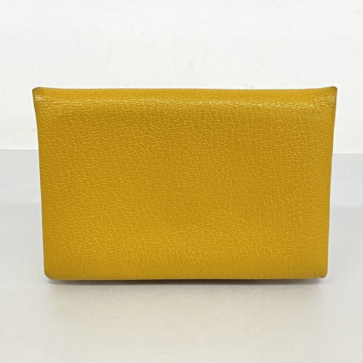 Hermes Coin Case Calvi Chevre Misor Joan Ambre Silver — view 8