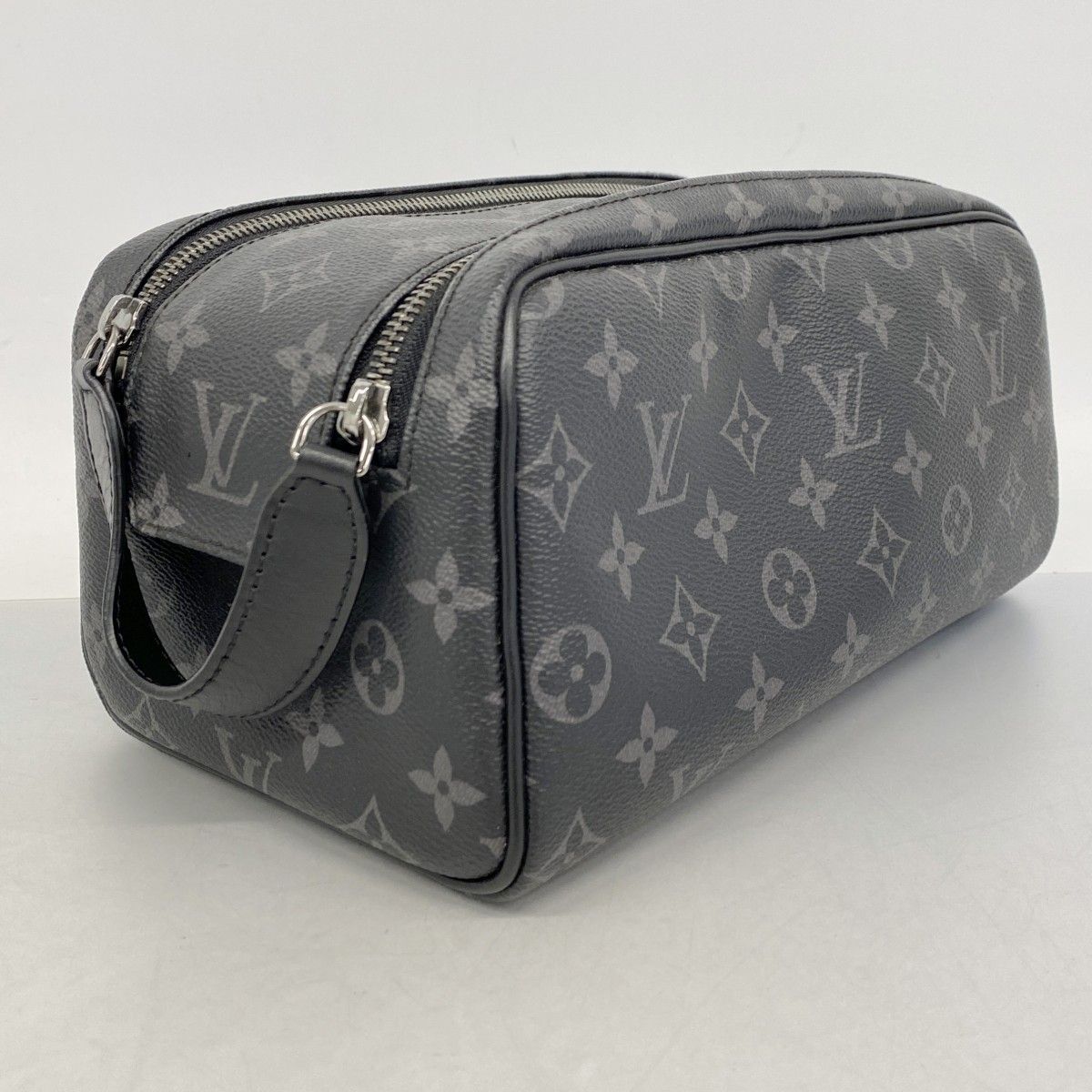Louis Vuitton Handbag Monogram Eclipse Dopp Kit Black — view 2