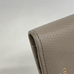 Celine Wallet Leather Gray Ju Gold — view 5